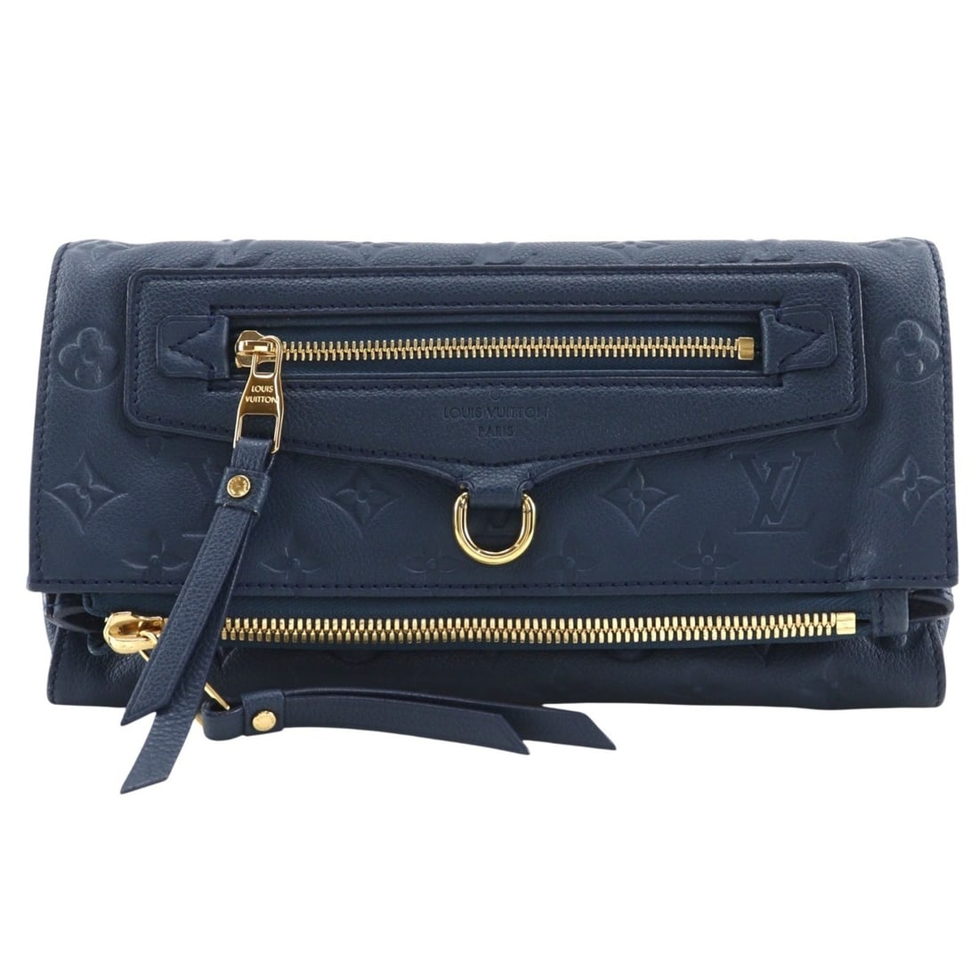 Louis Vuitton Pettyant Clutch Bag M93427 Monogram Empreinte Orage 2011 Navy TR0131 Women's: --- Catalog ---Category: SizeSize (HxWxD): 14cm x 27cm x 6cm / 5.51'' x 10.62'' x 2.36''Category: DesignType: Clutch bagColor: NavyGender: WomenMaterial: Monogram Empreinte Category: GeneralMPN: M9342