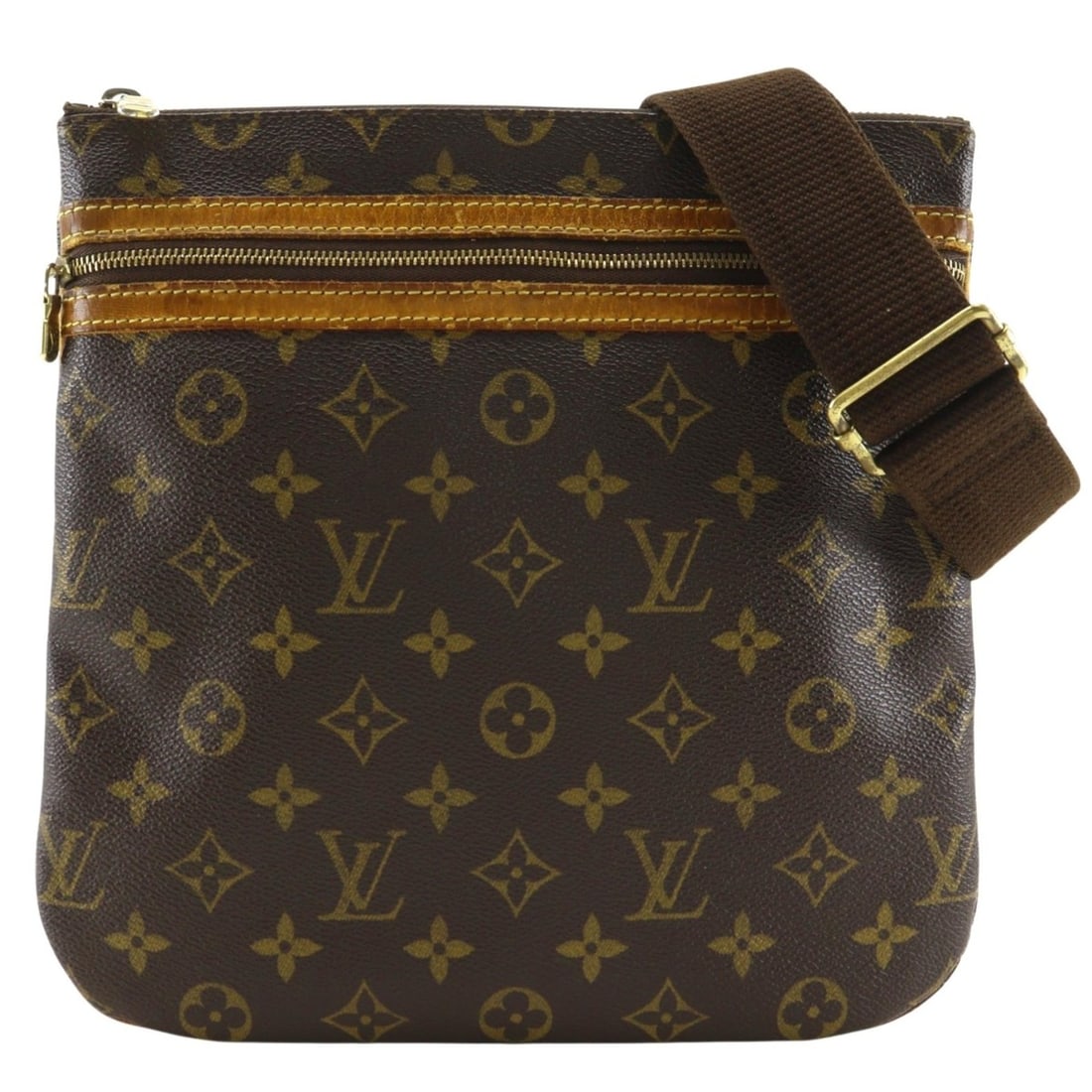 Louis Vuitton Pochette Bosphore Shoulder Bag M40044 Monogram Canvas 2006 Brown MI0016 A5 Unisex: --- Catalog ---Category: SizeSize (HxWxD): 26cm x 26cm x 2cm / 10.23'' x 10.23'' x 0.78''Category: DesignType: Pochette, Shoulder bagColor: Brown, MonogramGender: Women,MenMaterial: Monogram Category: