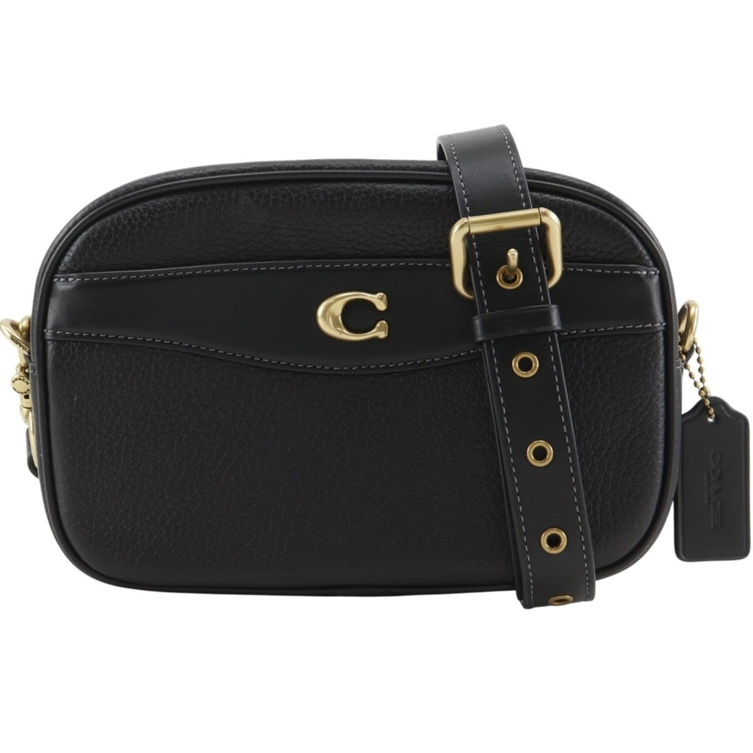 Coach CC386 Leather Black Camera Bag Shoulder for Women: --- Catalog ---Category: SizeSize (HxWxD): 15cm x 22cm x 7cm / 5.9'' x 8.66'' x 2.75''Category: DesignType: Shoulder bagColor: BlackGender: WomenMaterial: Leather Category: GeneralMPN: CC386Brand: Coa
