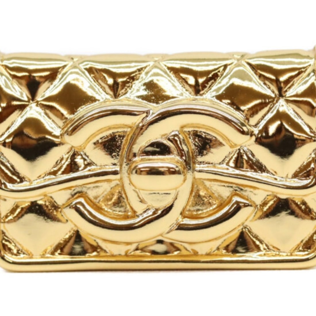 CHANEL B23K Coco Mark Turnlock Matelassé Bag Motif Brooch Gold Women's: --- Catalog ---Category: SizeSize (HxWxD): 2cm x 3.1cm / 0.78'' x 1.22''Category: DesignType: BroochColor: GoldGender: WomenMaterial: Gold platingCategory: GeneralBrand: Chanel--- Item List ---Section