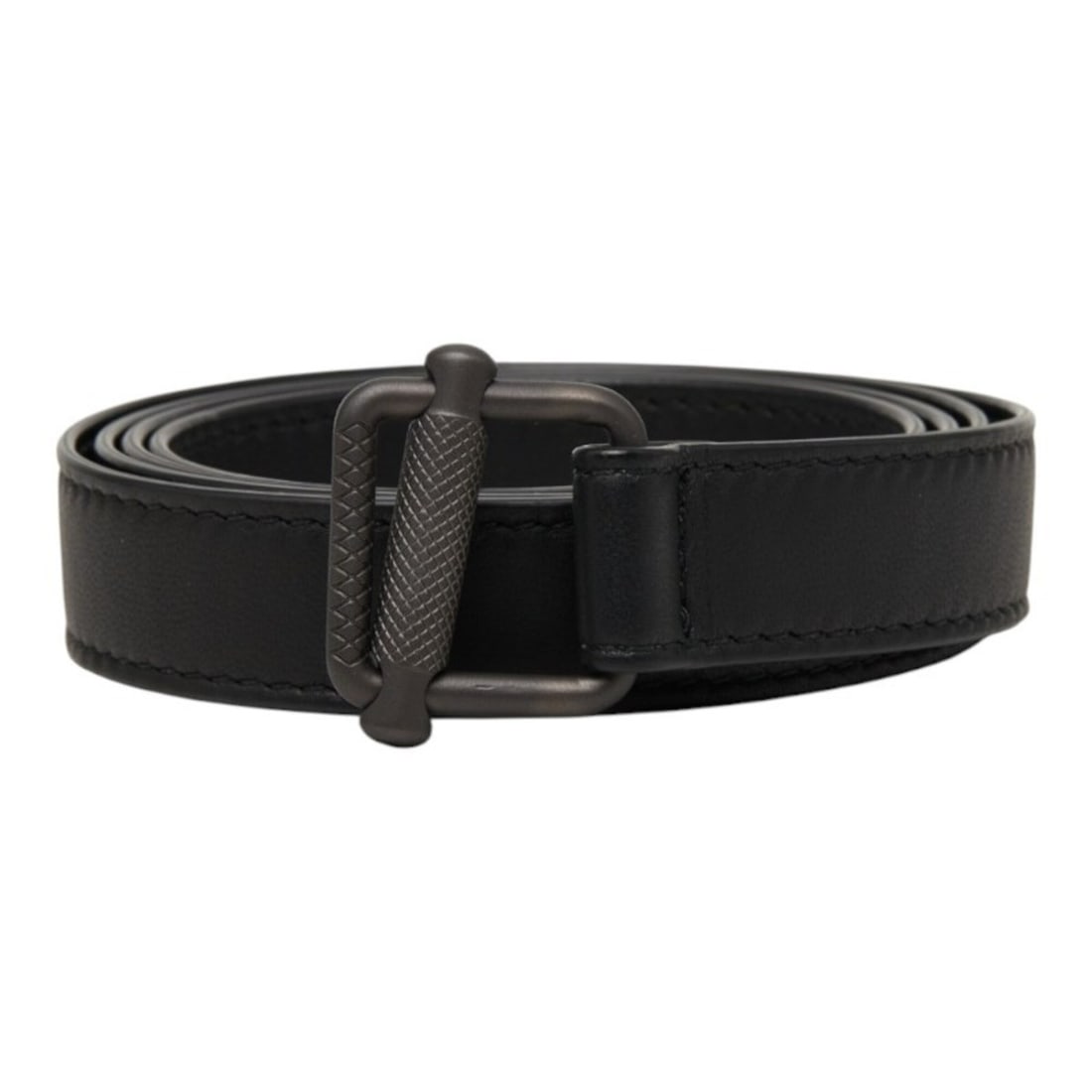 Bottega Veneta Roller Buckle Narrow Belt, Black Leather, Women's.: --- Catalog ---Category: SizeWidth: 2cm / 0.78''Buckle Size: 107cm / 42.12''Category: DesignType: Standard beltColor: BlackGender: WomenMaterial (Strap): Leather Category: GeneralBrand: Bottega Veneta