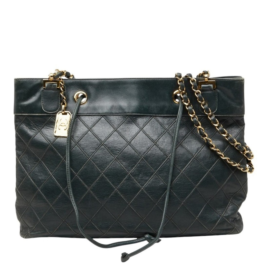 Chanel Bicolore Chain Tote Bag Shoulder Crossbody Green Leather Women's CHANEL: --- Catalog ---Category: SizeSize (HxWxD): 24cm x 33.5cm x 7cm / 9.44'' x 13.18'' x 2.75''Category: DesignType: Shoulder bag, Tote bagColor: GreenGender: WomenMaterial: Leather Category: GeneralBrand: