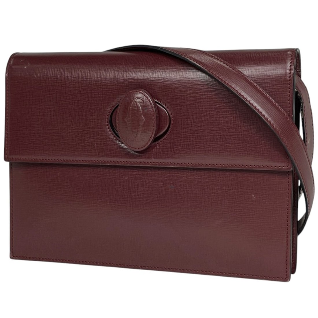 Cartier Must Line Shoulder Bag, Leather, Bordeaux, Women's: --- Catalog ---Category: SizeSize (HxWxD): 18cm x 25cm x 3.5cm / 7.08'' x 9.84'' x 1.37''Category: DesignType: Shoulder bagColor: BordeauxGender: WomenMaterial: Leather Category: GeneralBrand: Cartier