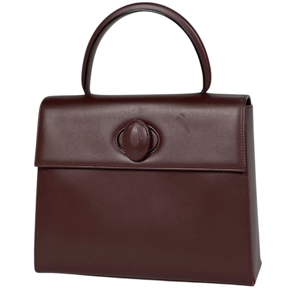 Cartier Must Line Handbag, Leather, Bordeaux, Women's: --- Catalog ---Category: SizeSize (HxWxD): 22.5cm x 28cm x 9cm / 8.85'' x 11.02'' x 3.54''Category: DesignType: HandbagColor: BordeauxGender: WomenMaterial: Leather Category: GeneralBrand: Cartier--- 