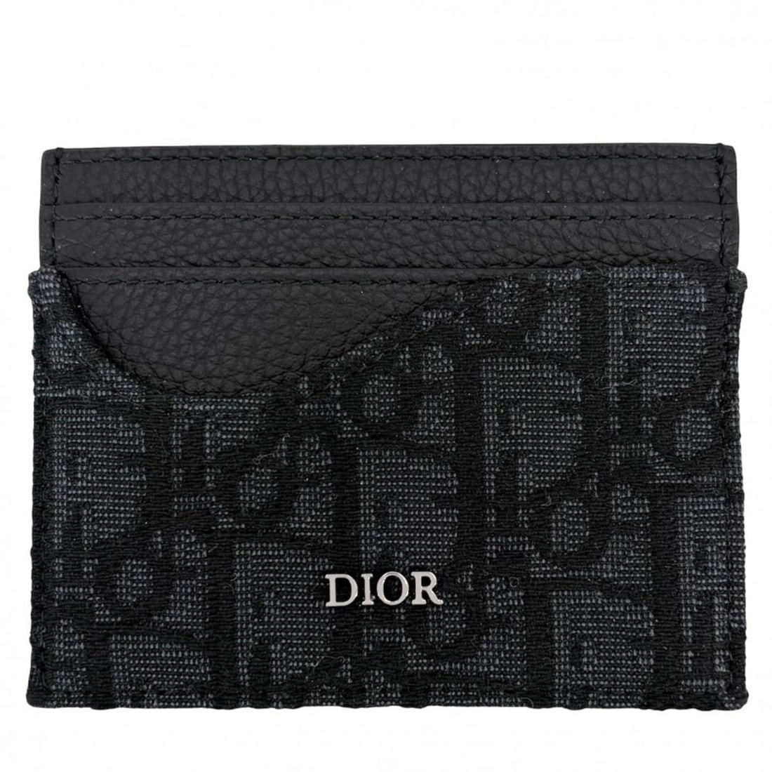 Christian Dior Dior Business Card Holder/Card Case for Men, Saddle Holder, Oblique Pattern, Pass: --- Catalog ---Category: DesignType: Business card caseColor: BlackGender: MenMaterial: Jacquard , Leather Leather/Fur Type: CalfskinCategory: GeneralBrand: Christian DiorCategory: Physical Properties