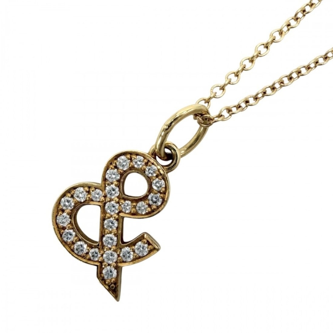 Tiffany & Co. Women's Ampersand Necklace, Adjustable, 18K Yellow Gold (Au750), Diamond, Approx. 2.4g: --- Catalog ---Category: SizeWidth: 1mm / 0.04''Pendant Size: 4mm x 3mm / 0.15'' x 0.11''Neck Circumference: 46 cm / 18.11''Category: DesignStone: DiamondGender: WomenMaterial: Yellow gold (18K)Neckla