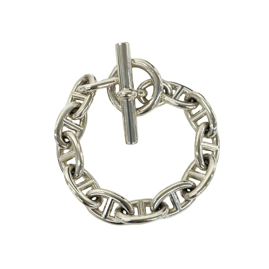 HERMES Vintage Chaine d'Ancre TGM 12-link Bracelet, Sterling Silver 925, Accessory, Silver, Item: --- Catalog ---Category: SizeLength: 23.5cm / 9.25''Category: DesignType: Charm braceletColor: SilverGender: WomenMaterial: Silver 925Category: GeneralBrand: Hermes--- Item List ---Section: ConditionR