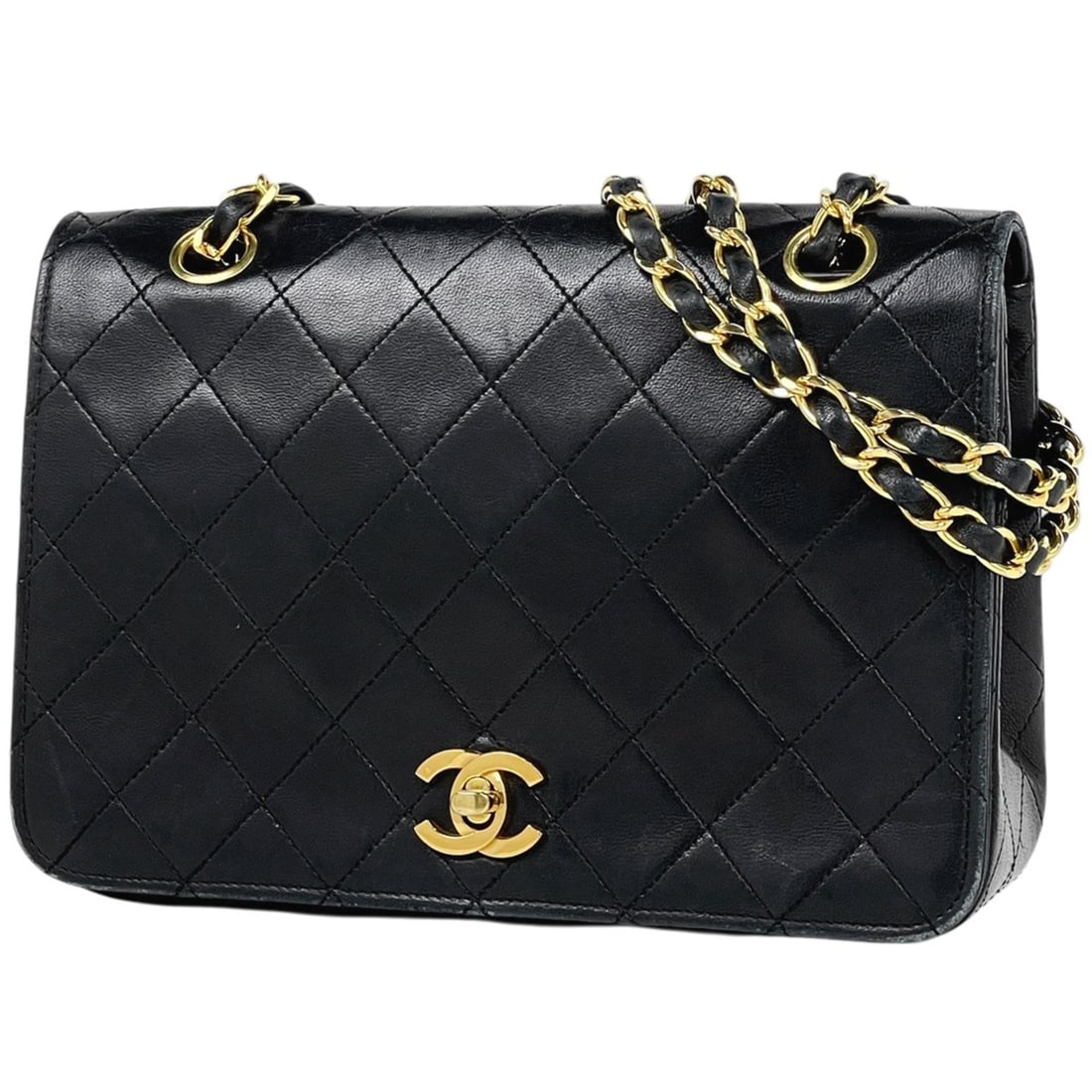 Chanel Matelassé Single Flap Chain Shoulder Bag, Coco Mark, Leather, Black, Women's: --- Catalog ---Category: SizeSize (HxWxD): 15cm x 22cm x 6.5cm / 5.9'' x 8.66'' x 2.55''Category: DesignType: Shoulder bagColor: BlackGender: WomenMaterial: Leather Category: GeneralBrand: Chanel--- I