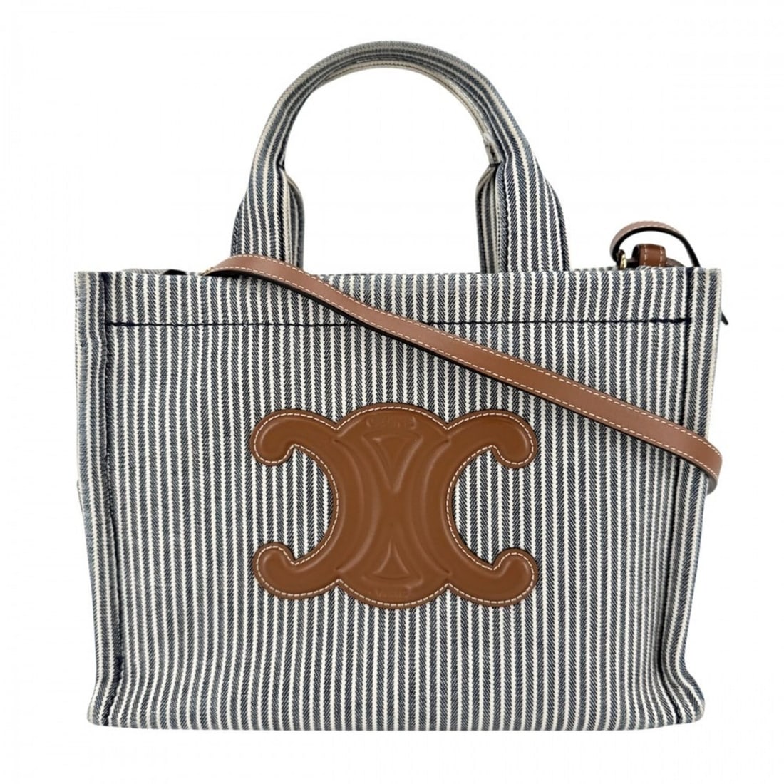 Celine Women's Triomphe Small Cabas Thais Handbag Shoulder Bag Crossbody THAIS Striped Tote CELINE: --- Catalog ---Category: SizeSize (HxWxD): 19cm x 26cm x 13cm / 7.48'' x 10.23'' x 5.11''Strap Length: 96cm / 37.79''Handle Length: 25cm / 9.84''Category: DesignType: Handbag, Shoulder bag, Tote bagCo