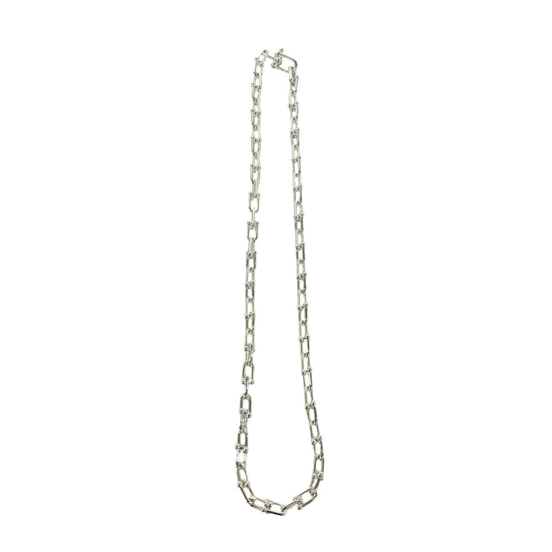 TIFFANY&Co. Tiffany HardWear Small Link Necklace, Sterling Silver 925, 805-1: --- Catalog ---Category: SizeNeck Circumference: 45.5 cm / 17.91''Category: DesignColor: SilverGender: WomenMaterial: Silver 925Necklace Type: NecklaceCategory: GeneralBrand: Tiffany--- Item List ---S