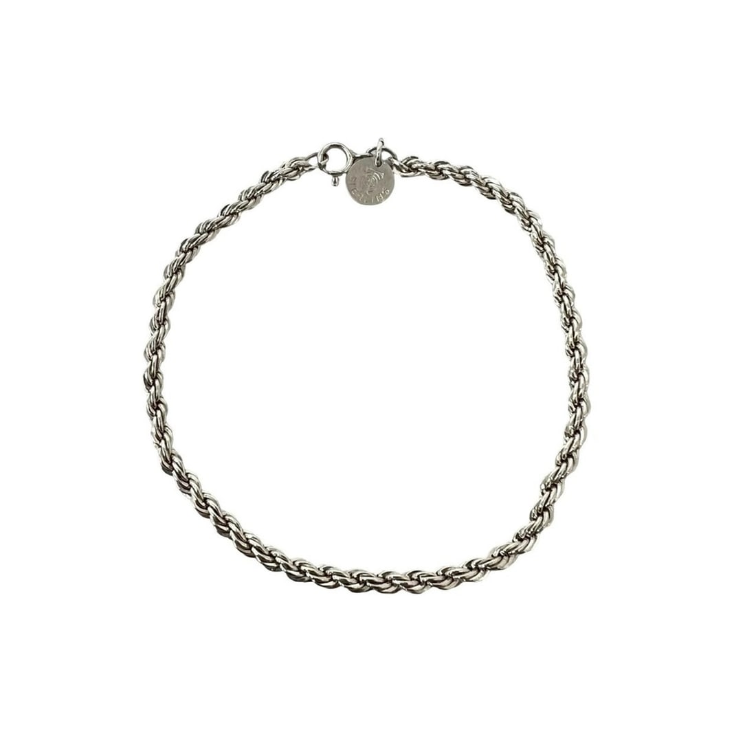 TIFFANY&Co. Tiffany Twist Rope Bracelet, Sterling Silver 925 Chain Accessory, 60022: --- Catalog ---Category: SizeLength: 18.2cm / 7.16''Category: DesignType: Charm braceletColor: SilverGender: WomenMaterial: Silver 925Category: GeneralBrand: Tiffany--- Item List ---Section: Condition