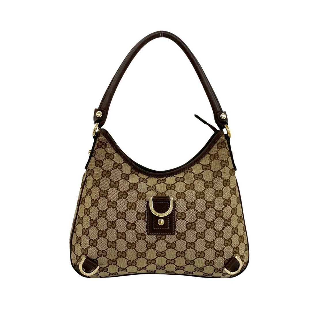GUCCI GG Logo Pattern Canvas Leather Semi-One Shoulder Bag Handbag Mini Tote Brown 264-6: --- Catalog ---Category: SizeSize (HxWxD): 20cm x 31.5cm x 5cm / 7.87'' x 12.4'' x 1.96''Category: DesignType: Handbag, Shoulder bagColor: BrownGender: WomenMaterial: Canvas , Leather Category: Genera