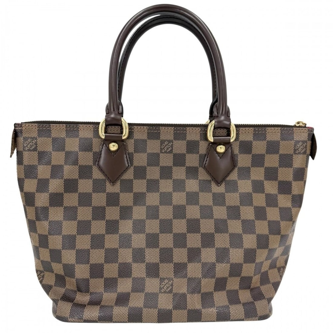 Louis Vuitton Women's Damier Saleya PM Tote Bag, Shoulder Brown, LOUIS VUITTON N51183, Gold Hardware: --- Catalog ---Category: SizeSize (HxWxD): 23.5cm x 36cm x 14cm / 9.25'' x 14.17'' x 5.51''Category: DesignType: Handbag, Tote bagGender: WomenMaterial: Damier Canvas Category: GeneralMPN: N51183Brand