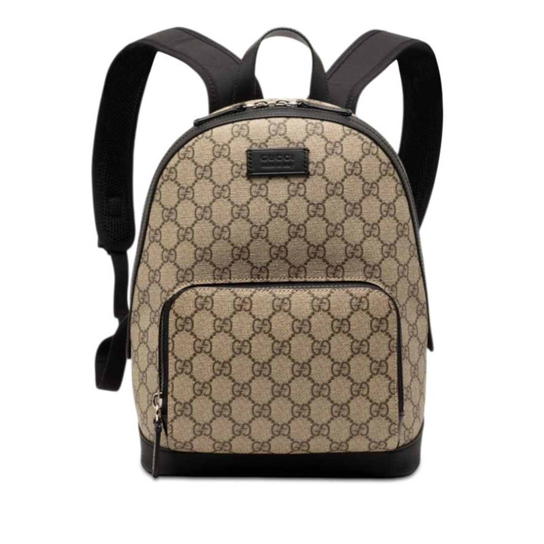 Gucci GG Supreme Backpack 429020 Beige Black Leather Women's GUCCI: --- Catalog ---Category: SizeHandle Drop: 6.00cm / 2.36''Size (HxWxD): 28cm x 22cm x 10cm / 11.02'' x 8.66'' x 3.93''Strap Length: 84cm / 33.07''Category: DesignType: BackpackColor: Beige,