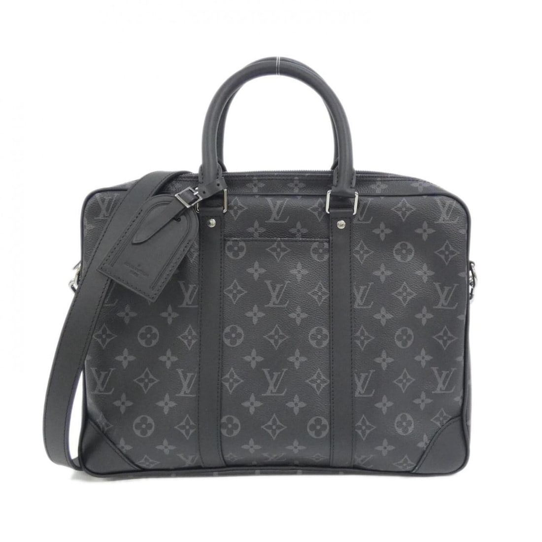Louis Vuitton Monogram Eclipse Porte Documents Voyage M46457 Handbag: --- Catalog ---Category: SizeSize (HxWxD): 27cm x 36cm x 6cm / 10.62'' x 14.17'' x 2.36''Category: DesignType: HandbagColor: BlackGender: MenMaterial: Coated canvas Hardware Color: SilverCategory: Gen
