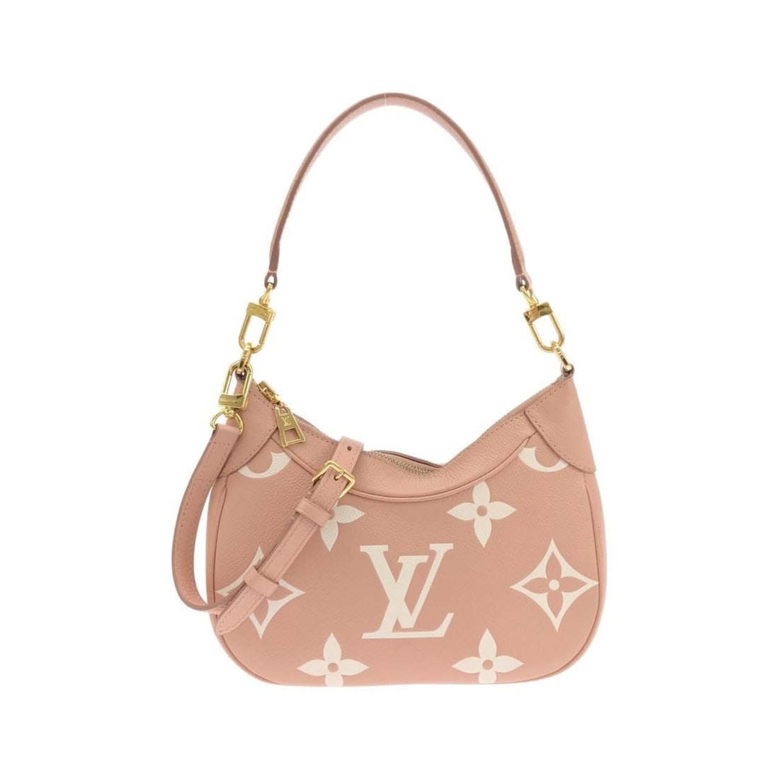 Louis Vuitton Bicolor Monogram Empreinte Bagatelle M46301 Shoulder Bag: --- Catalog ---Category: SizeSize (HxWxD): 17cm x 24cm x 7cm / 6.69'' x 9.44'' x 2.75''Category: DesignType: Shoulder bagColor: PinkGender: Women,MenMaterial: Leather Hardware Color: GoldLeather/Fur T