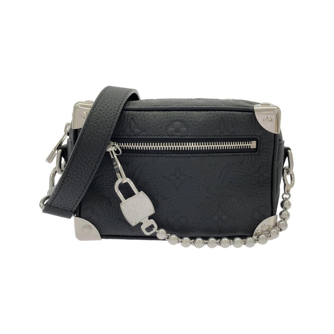 Louis Vuitton Taurillon Monogram Mini Soft Trunk M25927 Shoulder Bag: --- Catalog ---Category: SizeSize (HxWxD): 13cm x 19cm x 7cm / 5.11'' x 7.48'' x 2.75''Category: DesignType: Shoulder bagColor: BlackGender: Men,WomenMaterial: Leather Hardware Color: SilverLeather/Fu