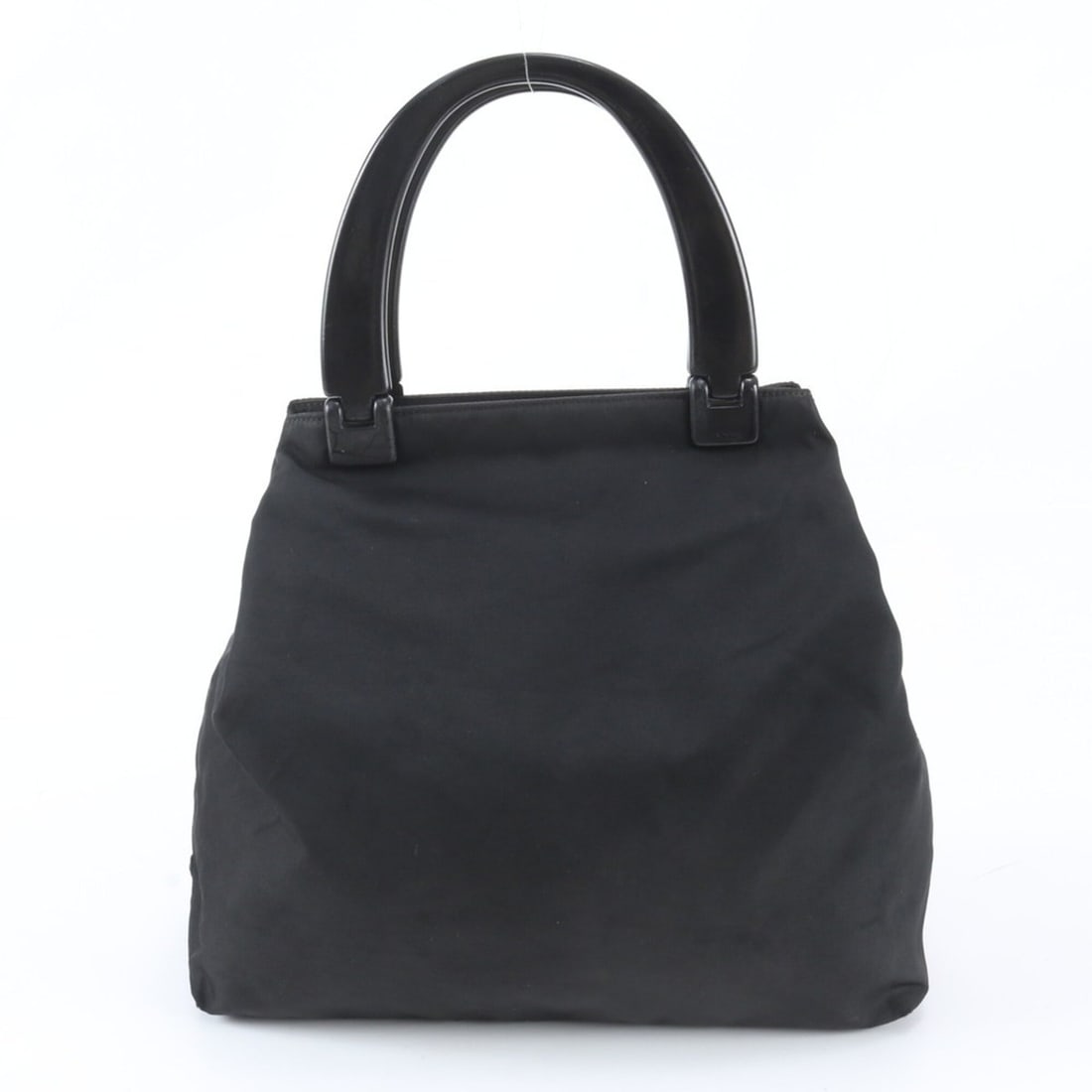 Prada Tessuto Nylon Plastic Handle Handbag Tote Bag Black Women's: --- Catalog ---Category: SizeSize (HxWxD): 27cm x 28cm x 9cm / 10.62'' x 11.02'' x 3.54''Category: DesignType: Handbag, Tote bagColor: BlackGender: WomenMaterial: Nylon Category: GeneralBrand: PradaCo