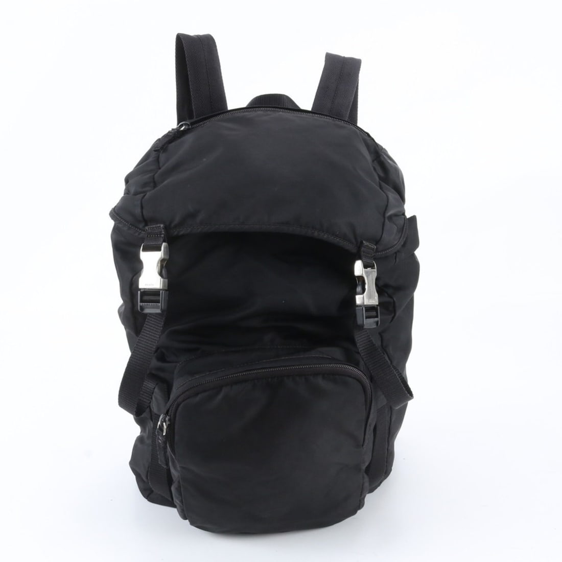 Prada Tessuto Nylon Triangle Logo Backpack/Shoulder Bag/Handbag, Black, Men's: --- Catalog ---Category: SizeSize (HxWxD): 39cm x 27cm x 21cm / 15.35'' x 10.62'' x 8.26''Category: DesignType: Backpack, HandbagColor: BlackGender: MenMaterial: Nylon Category: GeneralBrand: PradaCou