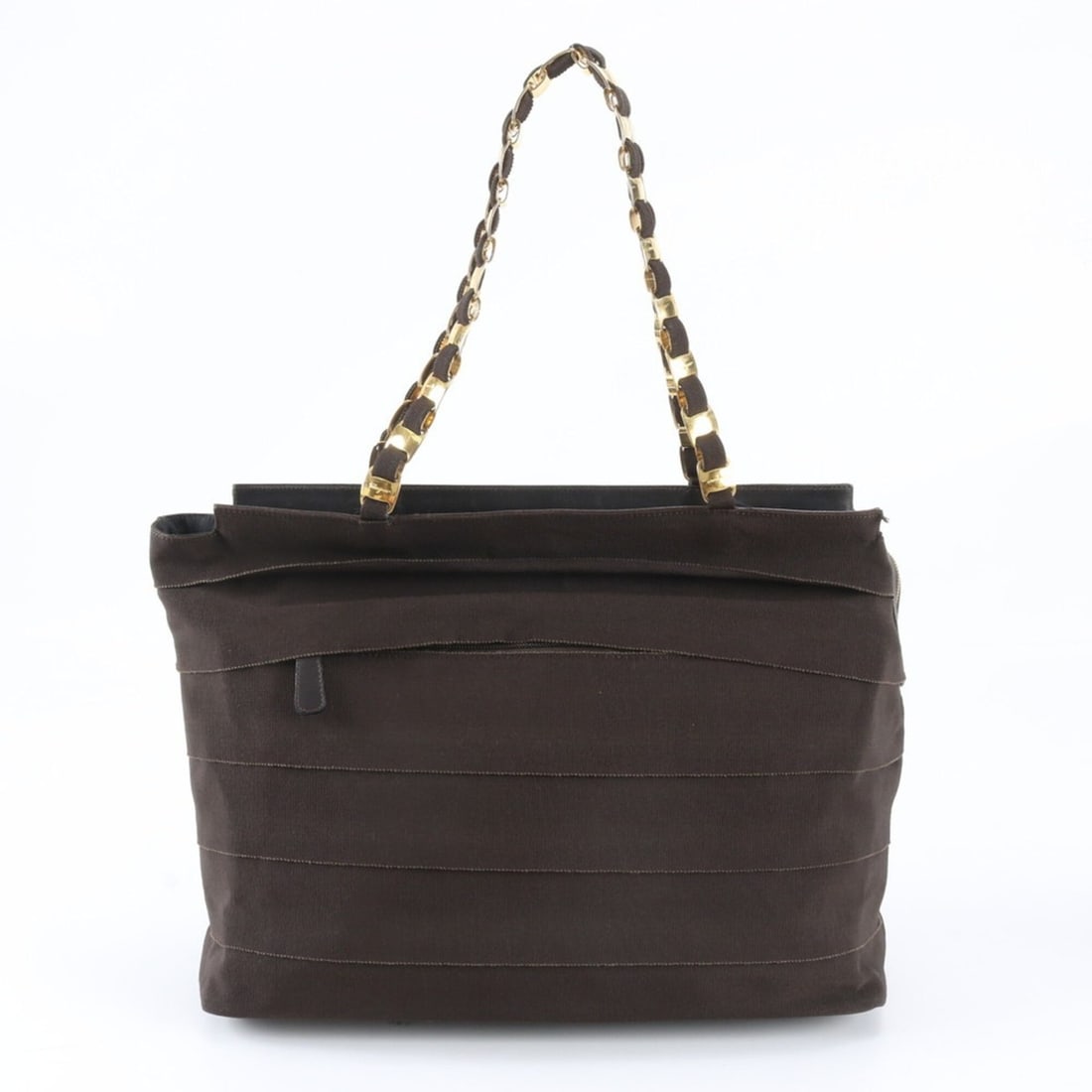 Salvatore Ferragamo Vara Chain Shoulder Tote Bag Handbag Leather Brown Women's: --- Catalog ---Category: SizeSize (HxWxD): 33cm x 40cm x 14cm / 12.99'' x 15.74'' x 5.51''Category: DesignType: Handbag, Tote bagColor: Brown, Dark brownGender: WomenMaterial: Leather , Canvas Categor
