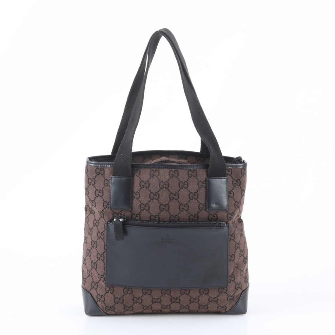 Gucci GG Canvas 019 0402 Leather Tote Bag Handbag Shoulder Brown Men's: --- Catalog ---Category: SizeSize (HxWxD): 24cm x 25cm x 11cm / 9.44'' x 9.84'' x 4.33''Category: DesignType: Handbag, Tote bagColor: Black, Brown, Dark brownGender: MenMaterial: Leather , Canvas Cate