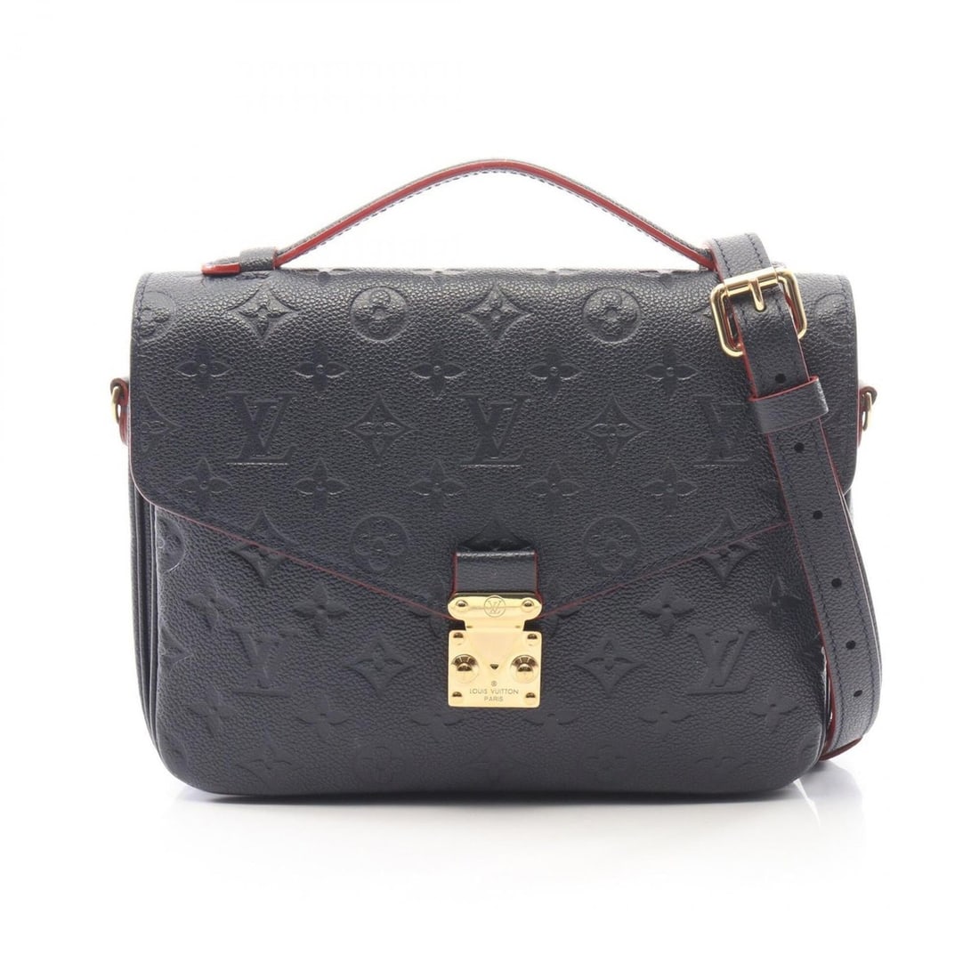 Louis Vuitton Pochette Métis Monogram Empreinte Marine Rouge 2-Way Handbag Leather Women's Navy: --- Catalog ---Category: SizeSize (HxWxD): 18cm x 24.5cm / 7.08'' x 9.64''Category: DesignType: Handbag, PochetteColor: Marine rouge, NavyGender: WomenMaterial: Monogram Empreinte Category: GeneralMPN