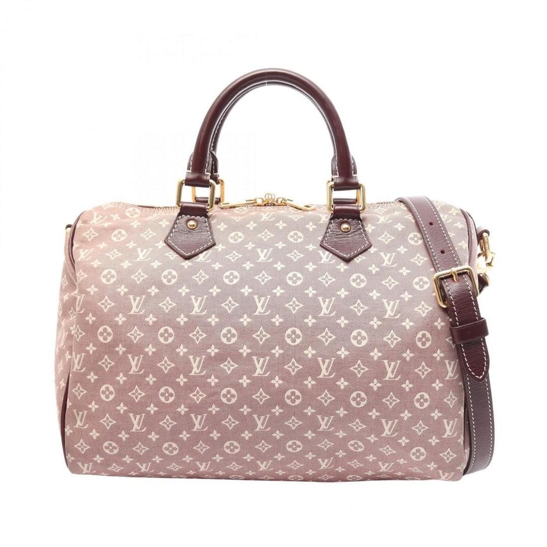 Louis Vuitton Speedy Bandoulière 30 Monogram Idylle 2-Way Handbag, Canvas and Leather, Mini Lin,: --- Catalog ---Category: SizeSize (HxWxD): 21cm x 30cm x 17cm / 8.26'' x 11.81'' x 6.69''Category: DesignType: HandbagColor: Bordeaux, Ivory, SepiaGender: WomenMaterial: Monogram Idylle , Monogram Min