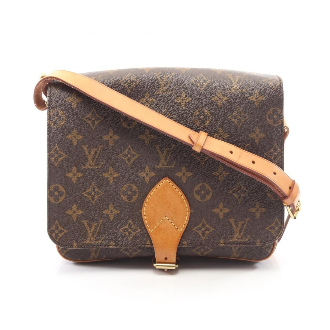 Louis Vuitton LOUIS VUITTON Cartouchiere GM Shoulder Bag Handbag Coated Canvas Leather Monogram: --- Catalog ---Category: SizeSize (HxWxD): 23cm x 26cm x 7.5cm / 9.05'' x 10.23'' x 2.95''Category: DesignType: Shoulder bagColor: Brown, MonogramGender: WomenMaterial: Coated canvas , Leather Categor