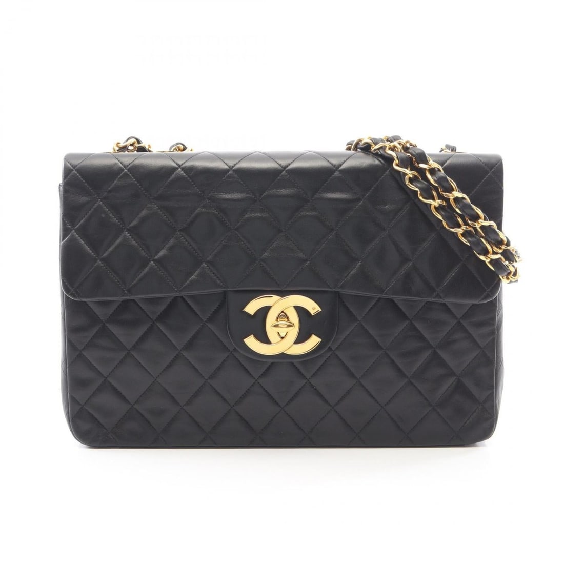 Chanel CHANEL Large Matelassé 34 Shoulder Bag Handbag Lambskin Leather Women's Black A01094: --- Catalog ---Category: SizeSize (HxWxD): 22cm x 34cm x 10cm / 8.66'' x 13.38'' x 3.93''Category: DesignType: Handbag, Shoulder bagColor: BlackGender: WomenMaterial: Leather Leather/Fur Type: Lambski