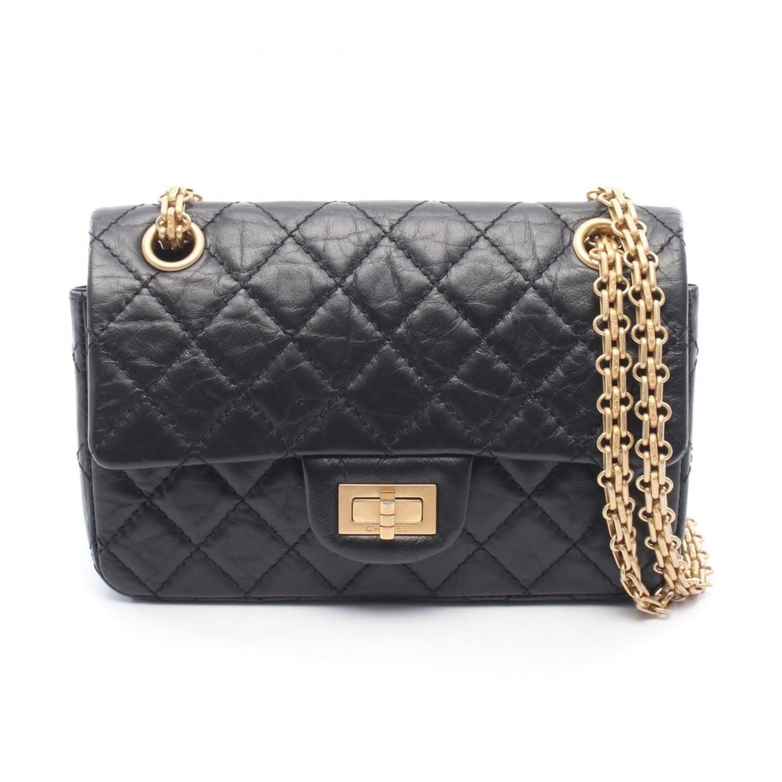 Chanel 2.55 Shoulder Bag Handbag Leather Women's Black AS0874: --- Catalog ---Category: SizeSize (HxWxD): 13cm x 20cm x 7.5cm / 5.11'' x 7.87'' x 2.95''Category: DesignType: Handbag, Shoulder bagColor: BlackGender: WomenMaterial: Leather Category: GeneralMPN: AS0