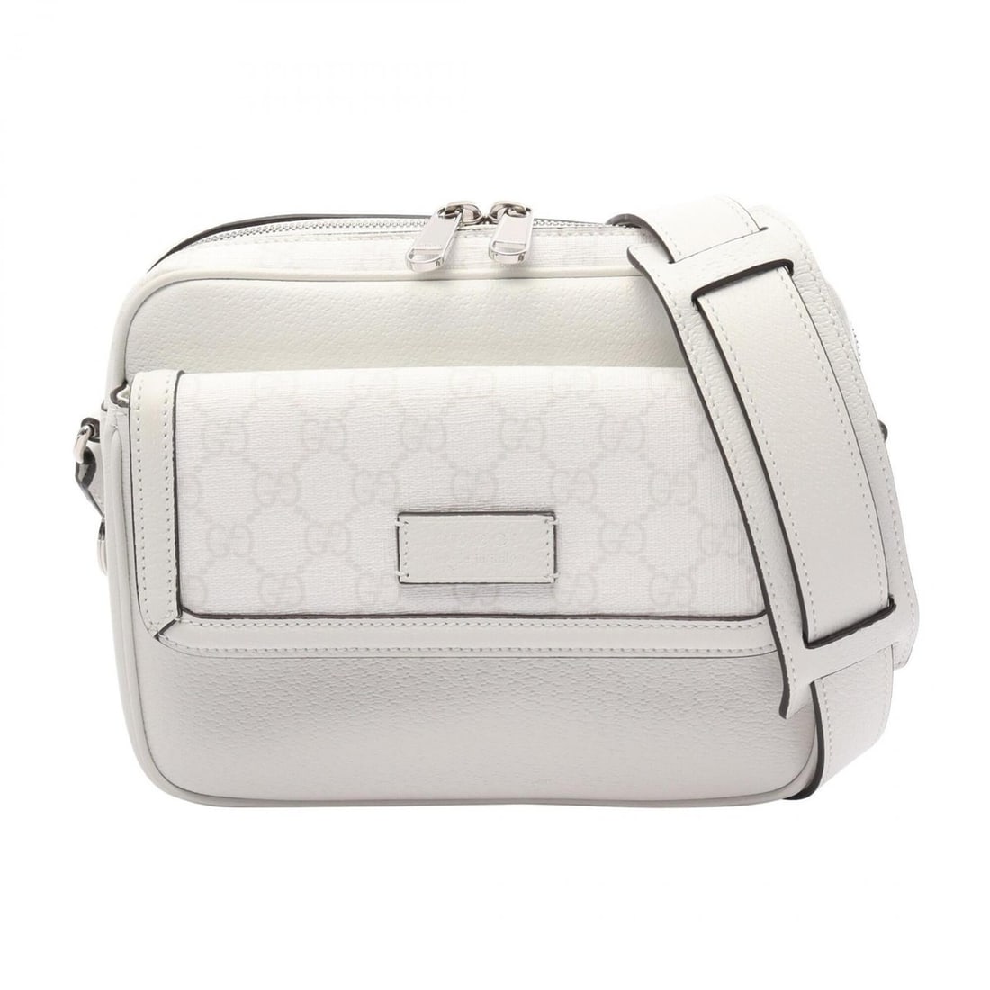 Gucci GG Supreme Small Crossbody Bag, Shoulder Handbag, Coated Canvas Leather, Women's, White,: --- Catalog ---Category: SizeSize (HxWxD): 19cm x 22cm x 3.5cm / 7.48'' x 8.66'' x 1.37''Category: DesignType: Handbag, Shoulder bagColor: WhiteGender: WomenMaterial: GG Supreme , Leather Category: Ge