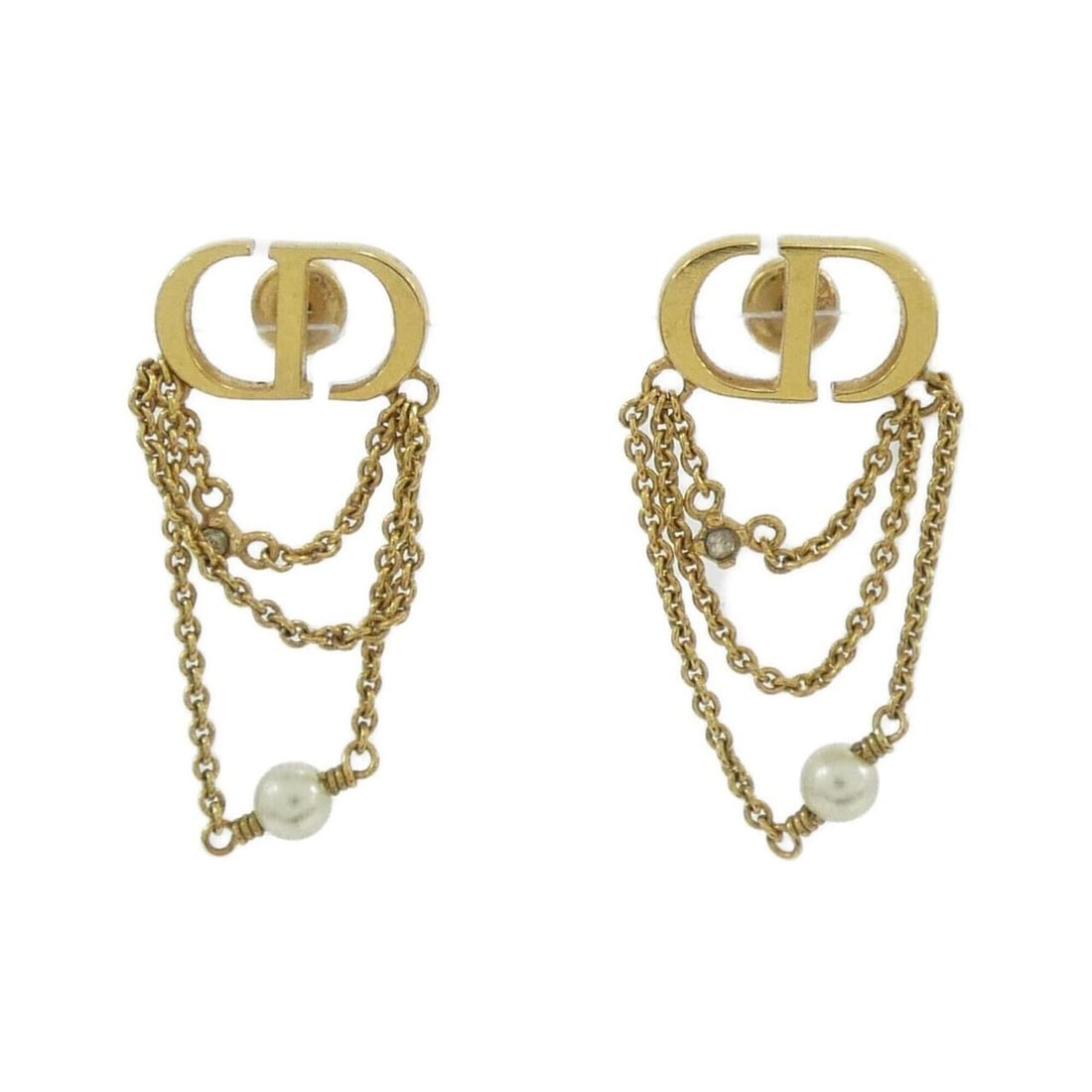 Christian Dior Petite CD E2424WOMCY Earrings: --- Catalog ---Category: SizeSize (HxWxD): 35.00mm x 14.00mm / 1.38'' x 0.55''Category: DesignType: Drop earringsColor: Clear, Gold, WhiteGender: WomenCategory: GeneralMPN: E2424WOMCYBrand: Christian