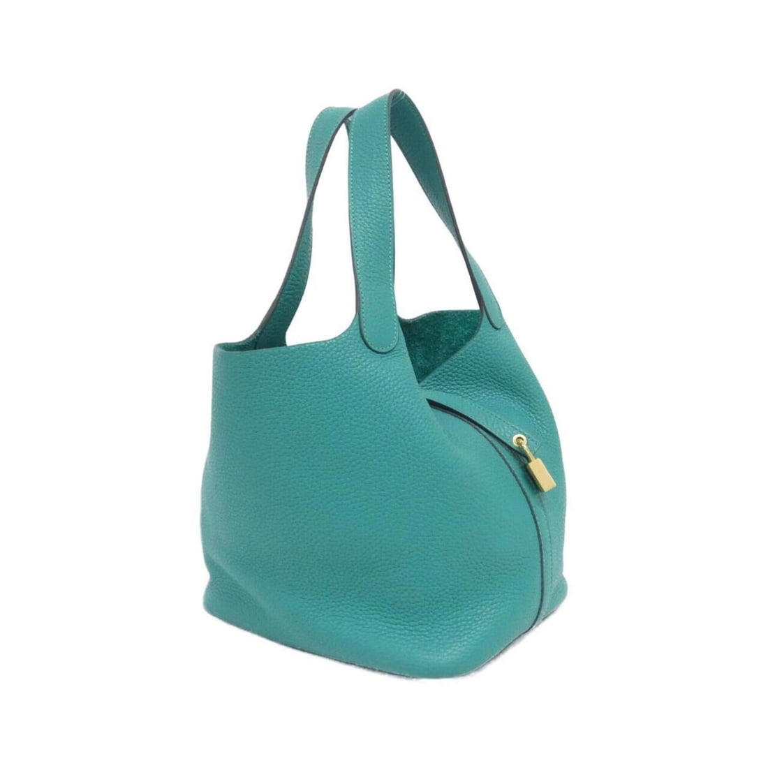 Hermes Picotin Lock MM 060991CC Handbag: --- Catalog ---Category: SizeSize (HxWxD): 23cm x 22cm x 18cm / 9.05'' x 8.66'' x 7.08''Category: DesignType: HandbagColor: Green, VertGender: Women,MenMaterial: Taurillon clemence leather Category: G