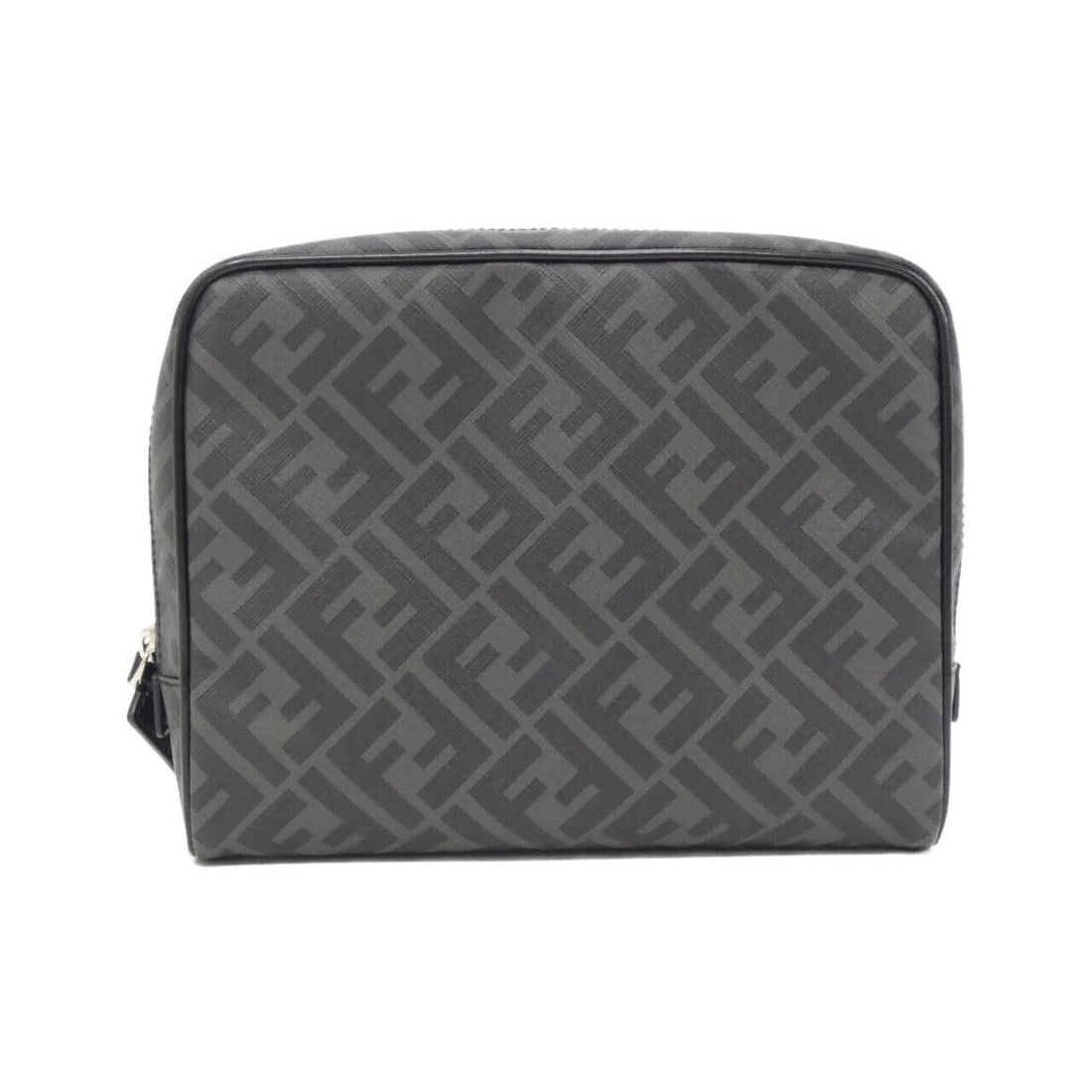 Fendi 7N0116 AGLR Handbag Pouch: --- Catalog ---Category: SizeSize (HxWxD): 18cm x 23cm x 6cm / 7.08'' x 9.05'' x 2.36''Category: DesignType: Handbag, PouchColor: BlackGender: Men,WomenMaterial: Coated canvas Hardware Color: SilverCa