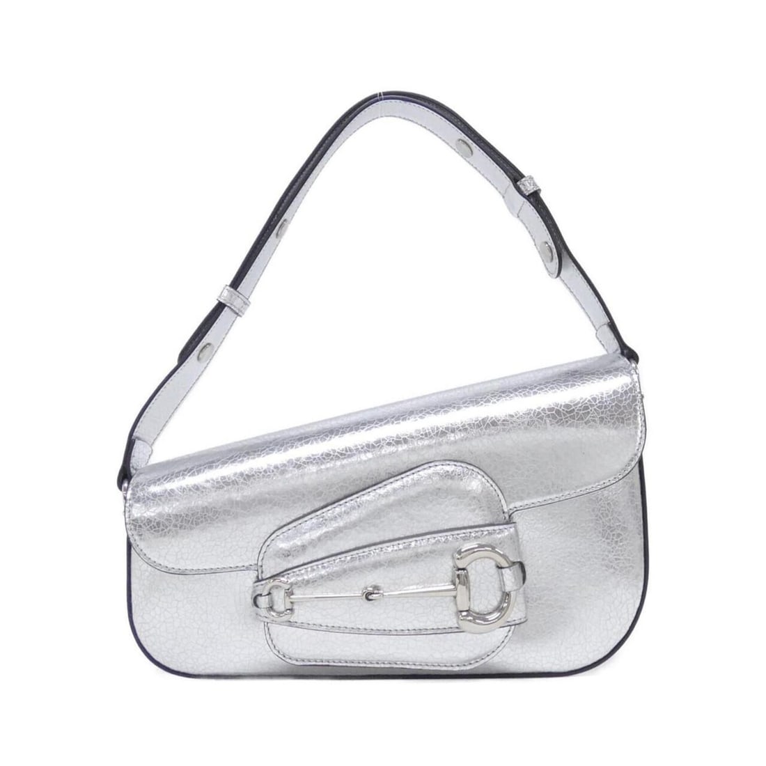 Gucci HORSEBIT 1955 764155 AAC1M Shoulder Bag: --- Catalog ---Category: SizeSize (HxWxD): 17cm x 26cm x 8cm / 6.69'' x 10.23'' x 3.14''Category: DesignType: Shoulder bagColor: SilverGender: WomenMaterial: Leather Hardware Color: SilverCategory: Ge
