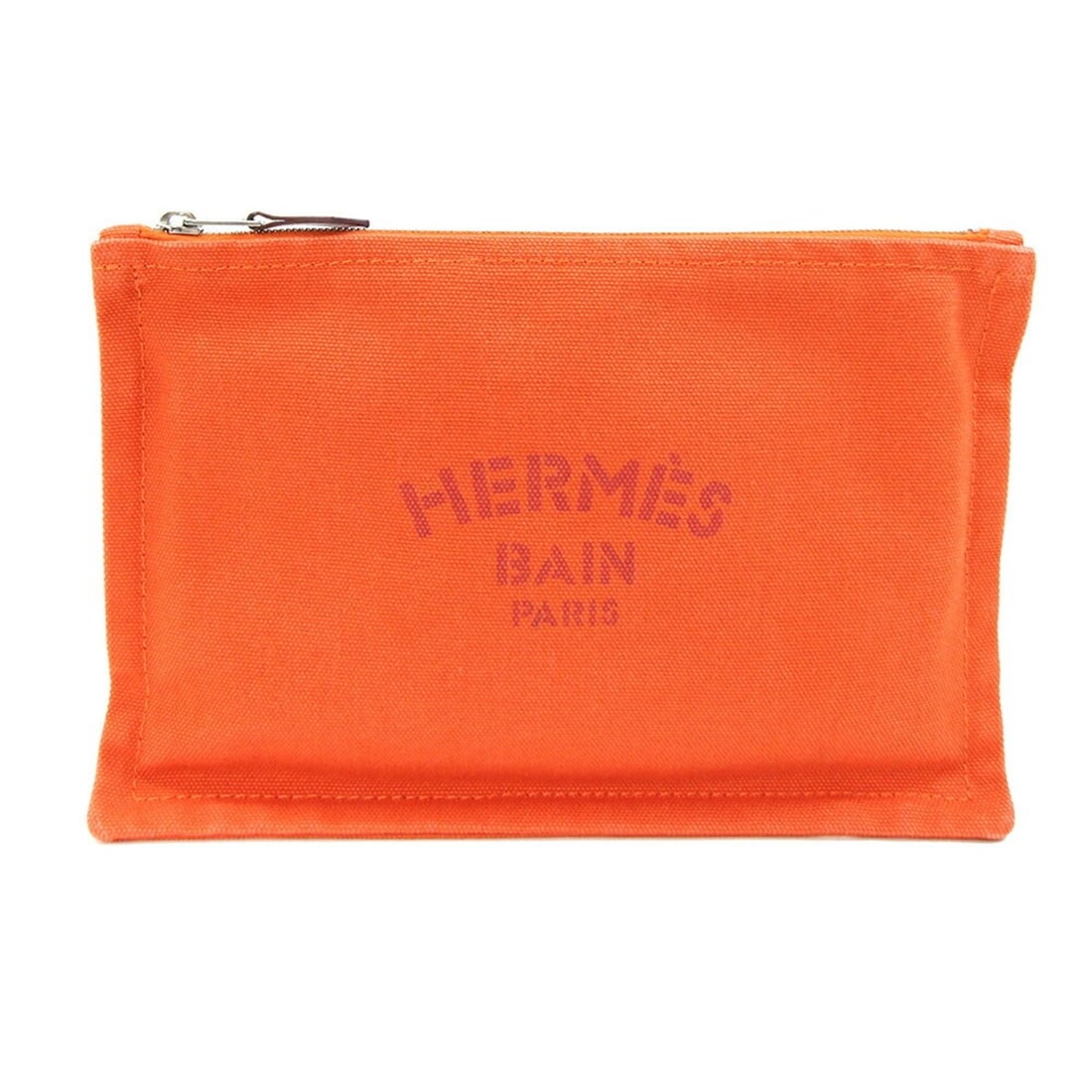 Hermes Handbag Pouch New Yachting PM Orange Canvas Flat Multi Mini Clutch Women's HERMES: --- Catalog ---Category: SizeSize (HxWxD): 15cm x 22.5cm / 5.9'' x 8.85''Category: DesignType: PouchColor: OrangeGender: WomenMaterial: Canvas Category: GeneralBrand: Hermes--- Item List ---Section: C