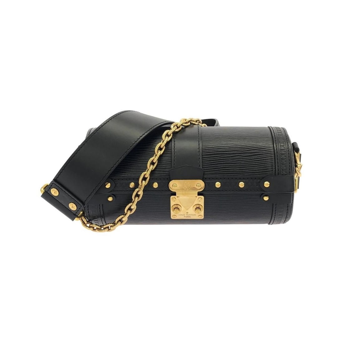 Louis Vuitton Epi Papillon Trunk M58655 Shoulder Bag: --- Catalog ---Category: SizeSize (HxWxD): 9cm x 20cm x 9.5cm / 3.54'' x 7.87'' x 3.74''Category: DesignType: Shoulder bagColor: BlackGender: Men,WomenMaterial: Leather Hardware Color: GoldLeather/Fur