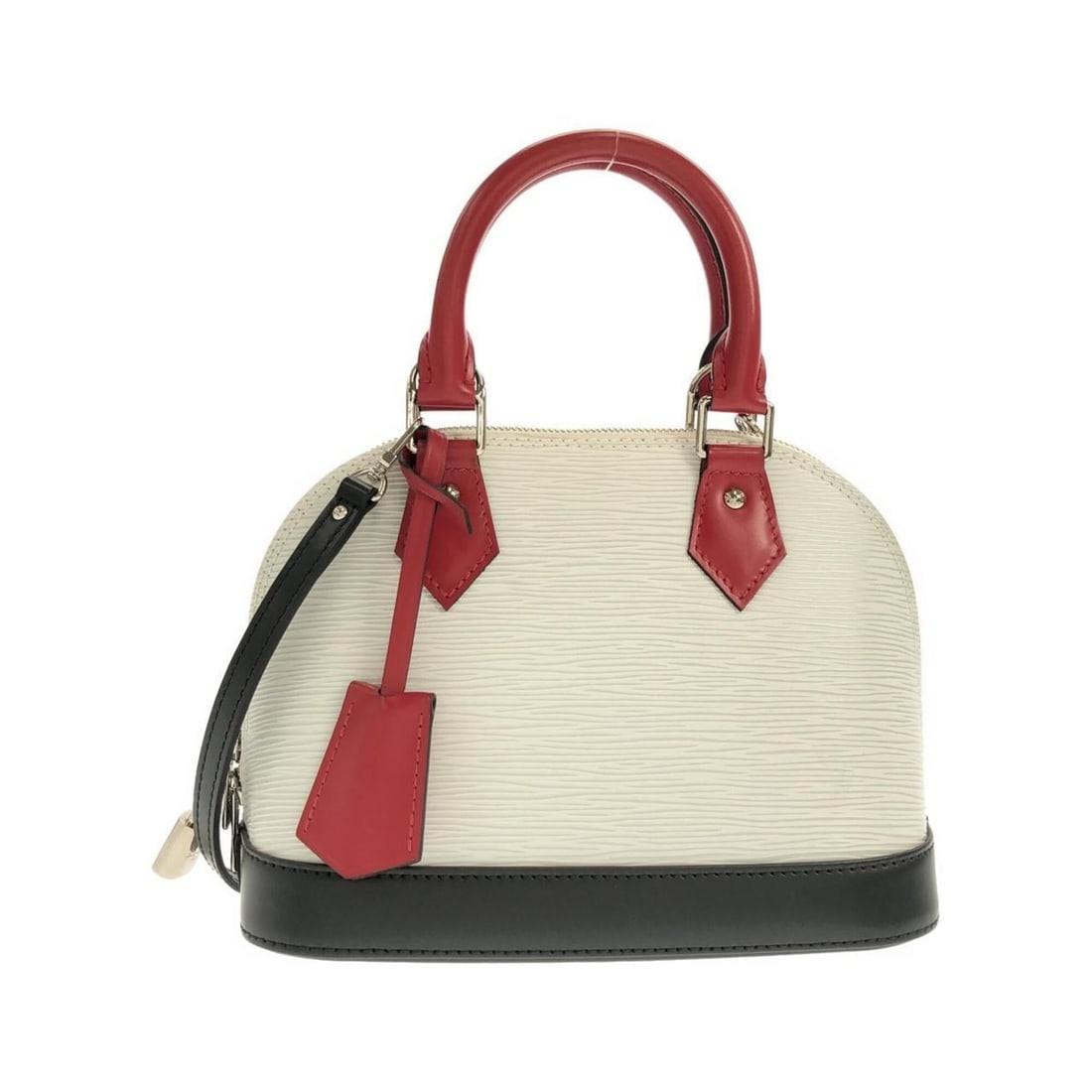 Louis Vuitton Epi Alma BB Handbag: --- Catalog ---Category: SizeSize (HxWxD): 18cm x 23.5cm x 11cm / 7.08'' x 9.25'' x 4.33''Category: DesignType: HandbagGender: Women,MenMaterial: Leather Hardware Color: SilverLeather/Fur Type: Calf l