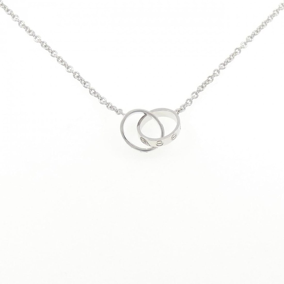 Cartier Baby Love Necklace: --- Catalog ---Category: SizePendant Size: 9.8mm / 0.38''Neck Circumference: 44 cm / 17.32''Category: DesignGender: WomenMaterial: White gold (18K)Necklace Type: NecklaceCategory: GeneralMPN: