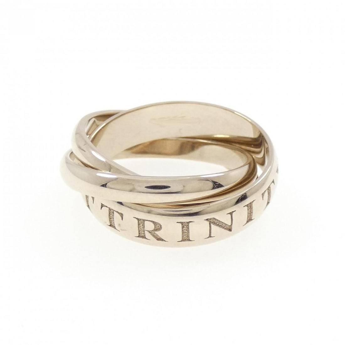 Cartier Trinity 1998 Christmas Limited Edition Ring: --- Catalog ---Category: SizeUS Size: 9Brand Size: 58Category: DesignType: Band ringGender: MenMaterial: White gold (18K)Category: GeneralBrand: Cartier--- Item List ---Section: ConditionRanking: