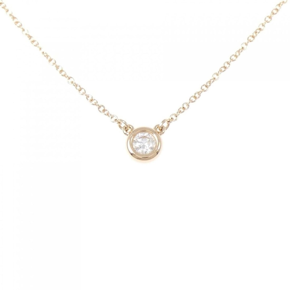 Tiffany & Co. By the Yard Necklace 0.14CT: --- Catalog ---Category: SizePendant Size: 5.5mm / 0.21''Neck Circumference: 41 cm / 16.14''Category: DesignGender: WomenMaterial: Pink gold (18K)Necklace Type: NecklaceCategory: GeneralMPN: 60017935B