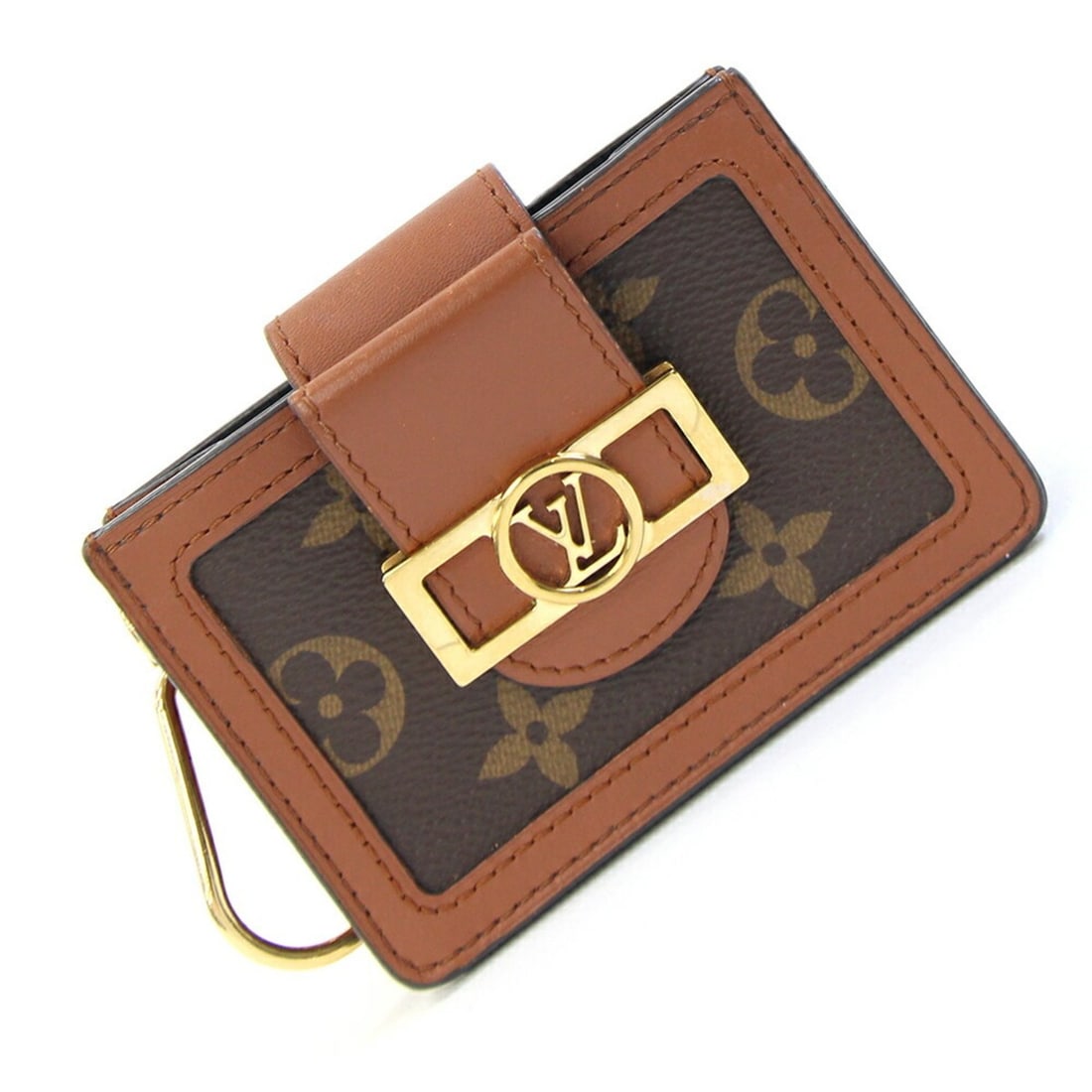 Louis Vuitton Business Card Holder/Card Case Monogram Dauphine Multicart M68751 Keyring Keychain: --- Catalog ---Category: DesignType: Card caseGender: WomenMaterial: Monogram , Leather Category: GeneralLine: MonogramBrand: Louis VuittonCountry of Origin: ItalyCategory: Physical PropertiesSize (Hx