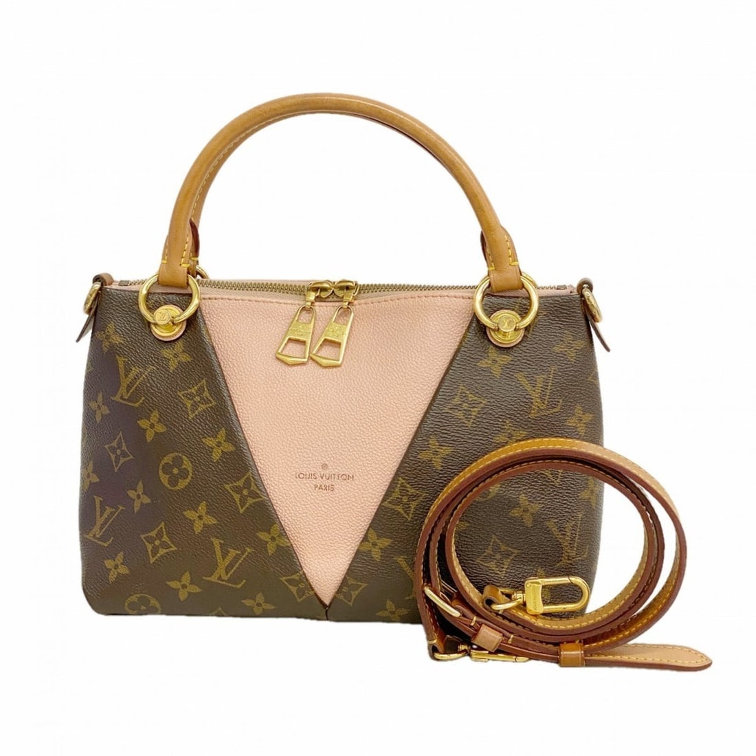 Louis Vuitton Monogram V Tote BB Handbag M43967 Rose Poudre 2-way bag for women: --- Catalog ---Category: SizeSize (HxWxD): 18cm x 25cm x 10cm / 7.08'' x 9.84'' x 3.93''Category: DesignType: HandbagColor: Rose PoudreGender: WomenCategory: GeneralMPN: M43967Brand: Louis Vuitton--- 
