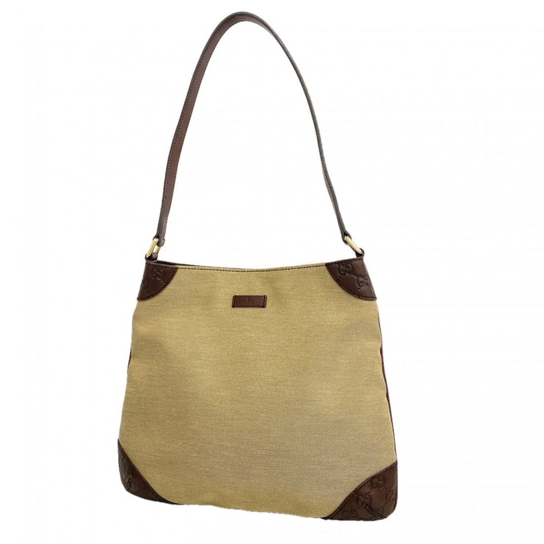 Gucci Shoulder Bag, Guccissima 257296, Canvas, Brown Champagne, Women's: --- Catalog ---Category: SizeSize (HxWxD): 29cm x 32cm x 1.5cm / 11.41'' x 12.59'' x 0.59''Category: DesignType: Shoulder bagColor: BrownGender: WomenMaterial: Canvas Hardware Color: Champagne goldCat