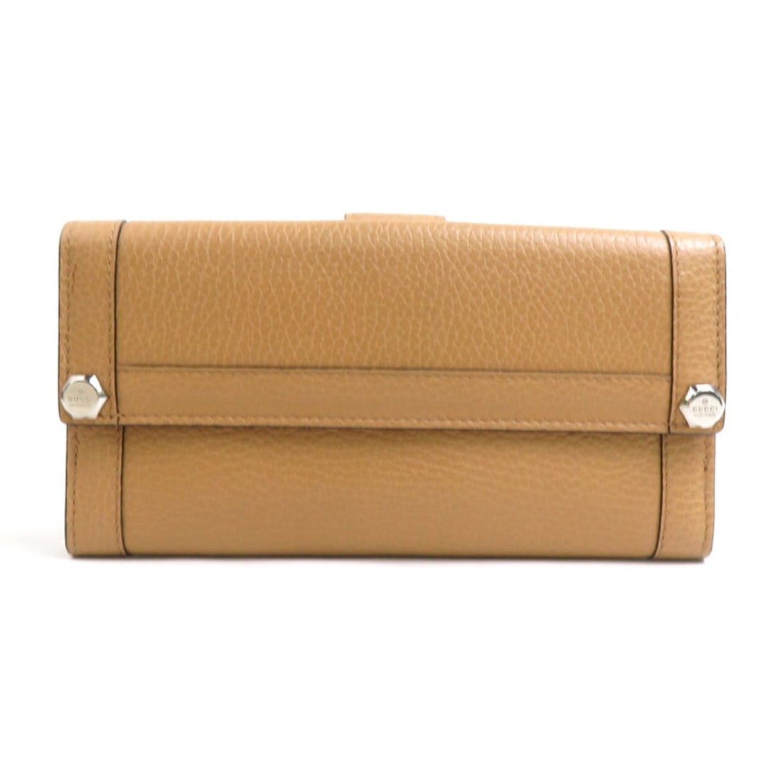 Gucci GUCCI Bi-fold long wallet, leather, brown and silver, men's women's, 231839 e62002i: --- Catalog ---Category: SizeSize (HxWxD): 9.5cm x 18.5cm x 2cm / 3.74'' x 7.28'' x 0.78''Category: DesignType: Long wallet (bi-fold)Color: BrownGender: Men,WomenMaterial: Leather Category: GeneralMPN