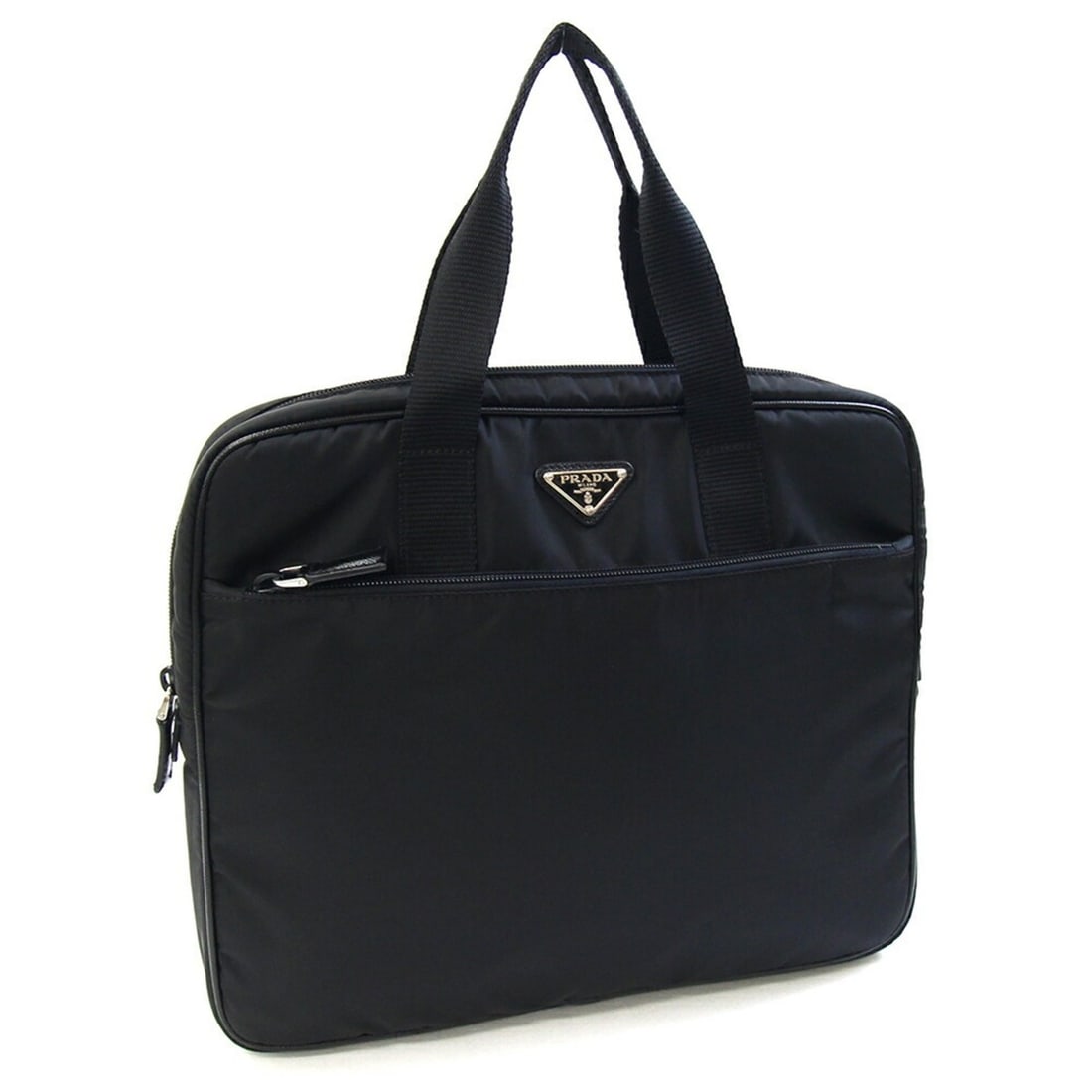 Prada handbag VA0609 Black nylon leather PC laptop bag for men and women PRADA (1 of 14)