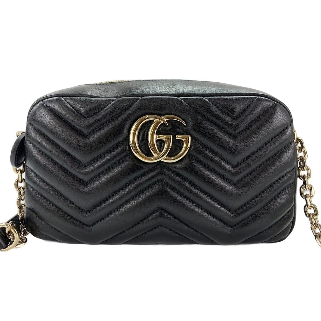 Gucci GG Marmont Shoulder Bag, Black: --- Catalog ---Category: SizeSize (HxWxD): 14cm x 24cm x 7cm / 5.51'' x 9.44'' x 2.75''Strap Length: 43cm - 51cm / 16.92'' - 20.07''Category: DesignType: Shoulder bagColor: BlackGender: WomenCategory: