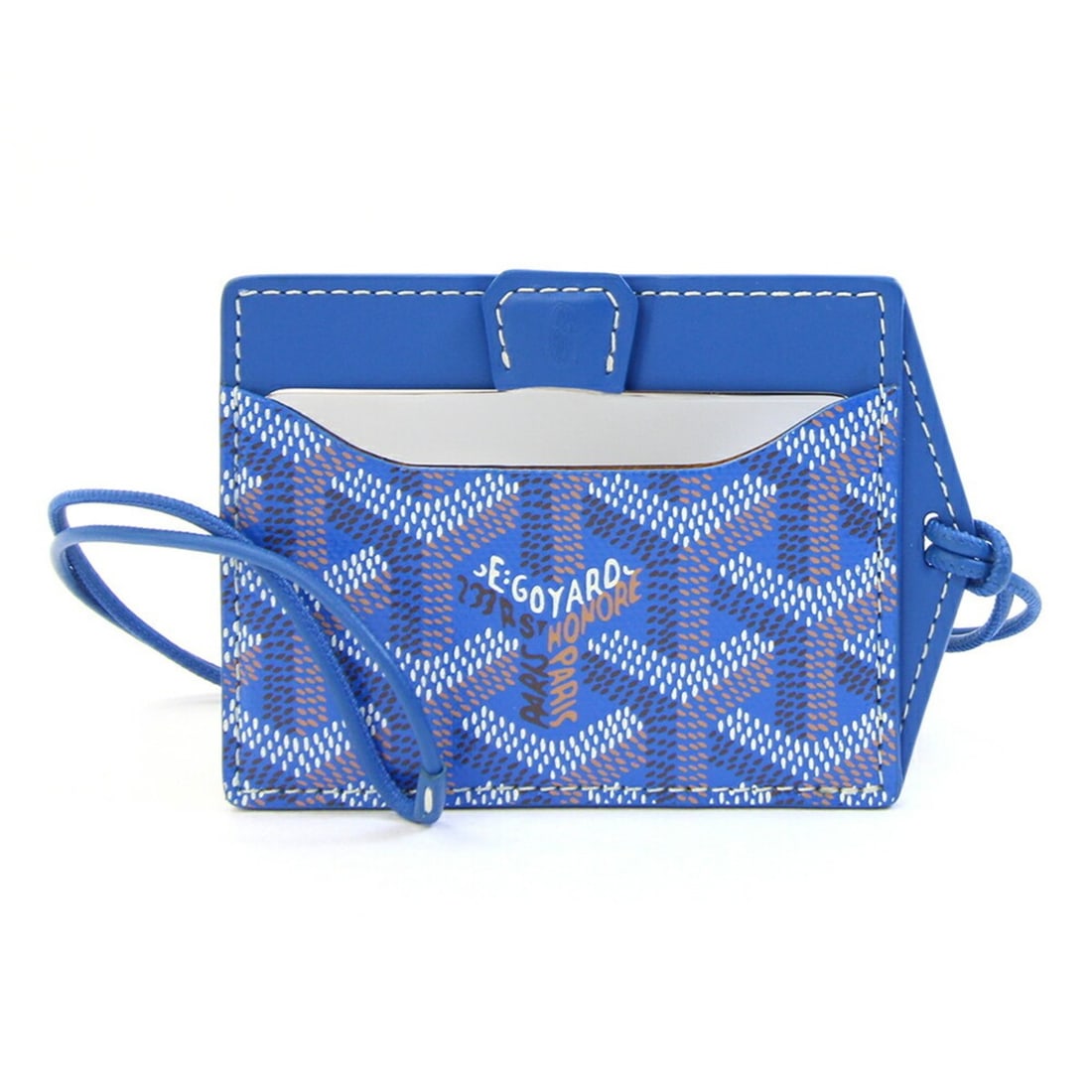 Goyard Mirror Venus Bag Sky Blue Leather Accessory Charm Neck Strap Men's Women's GOYARD: --- Catalog ---Category: DesignType: Compact mirrorColor: BlueGender: Men,WomenMaterial: PVC , Leather Category: GeneralBrand: GoyardCountry of Origin: FranceCategory: Physical PropertiesSize (HxWxD):