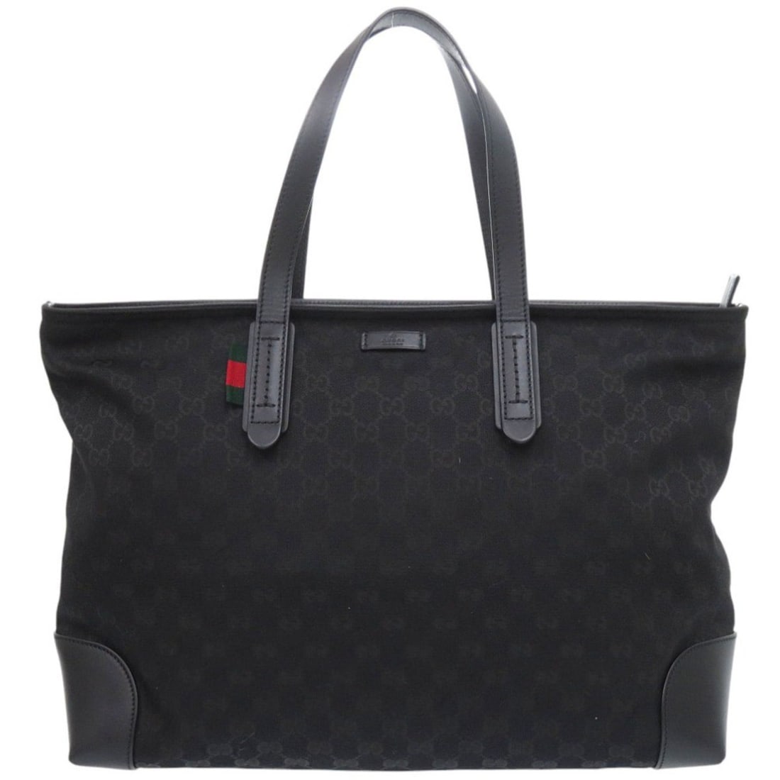 Excellent condition Gucci 308928 GG canvas black tote bag 1092GUCCI: --- Catalog ---Category: SizeSize (HxWxD): 29cm x 39cm x 14cm / 11.41'' x 15.35'' x 5.51''Category: DesignType: Tote bagColor: BlackGender: WomenMaterial: GG canvas Category: GeneralMPN: 308928Brand: 