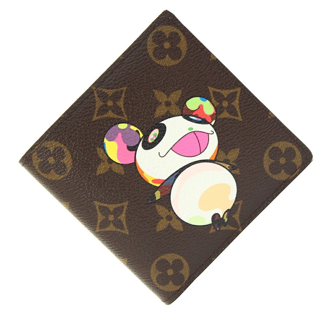Louis Vuitton Bi-fold Wallet LV x TM Monogram Panda Portefeuille Marco M61666 Folding Takashi (1 of 17)